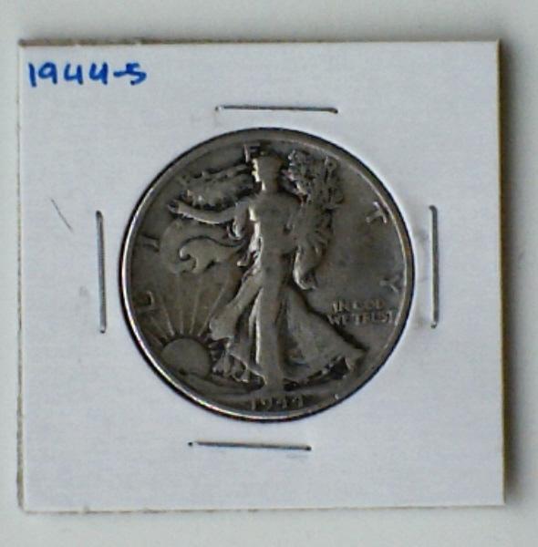 1944-S Walking Liberty Silver Half Dollar