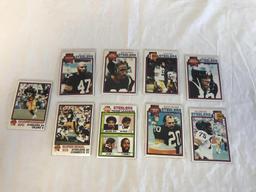 Lot of 9 1979 Topps STEELERS Football Cards