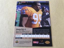 WARREN SAPP 1995 SP Football ROOKIE Card