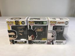 Lot of 3 Funko POP Figures-Kill Bill, Animation