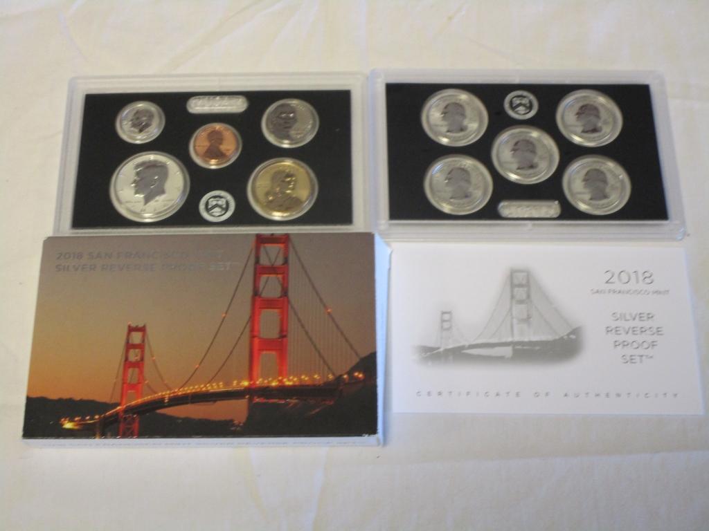 2018 San Francisco Mint Silver Reverse Proof Set