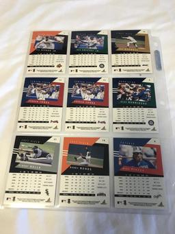 Lot of 9 1998 Pinnacle Performers Baseball Cards