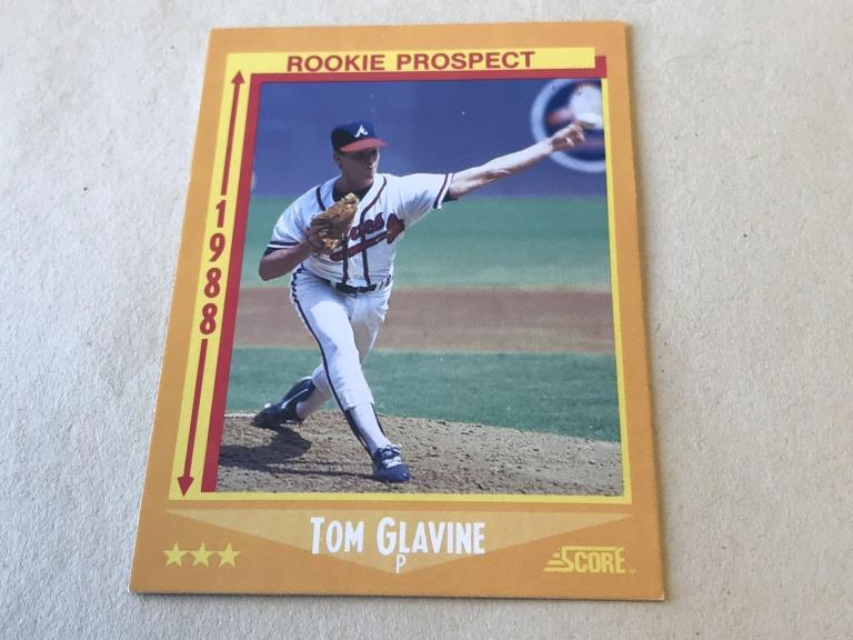 TOM GLAVINE 1988 Score Baseball ROOKIE Card