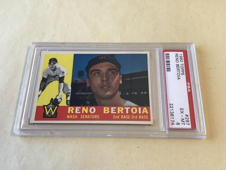 RENO BERTOIA 1960 Topps PSA GRADED 6 EX-MT