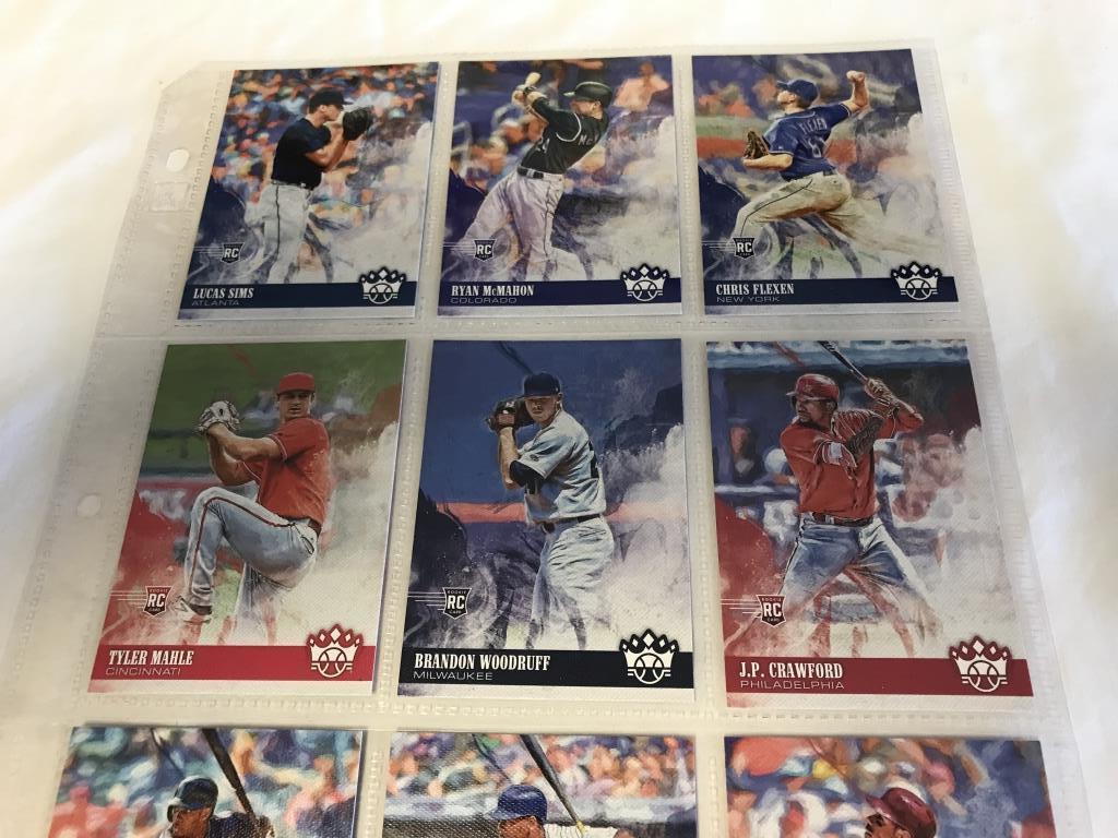 Lot of 9 2018 Diamond Kings Rookie Cards