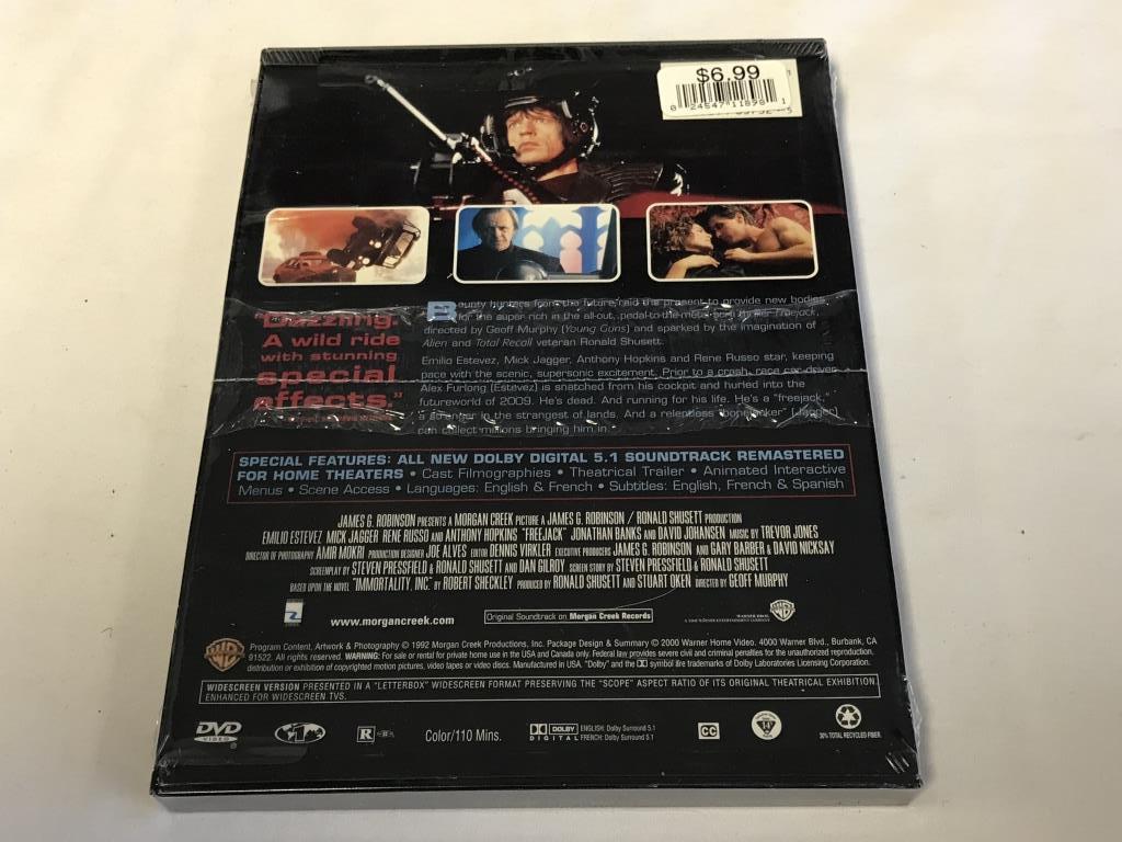 FREE JACK Mick Jagger, Emilio Estevez DVD NEW