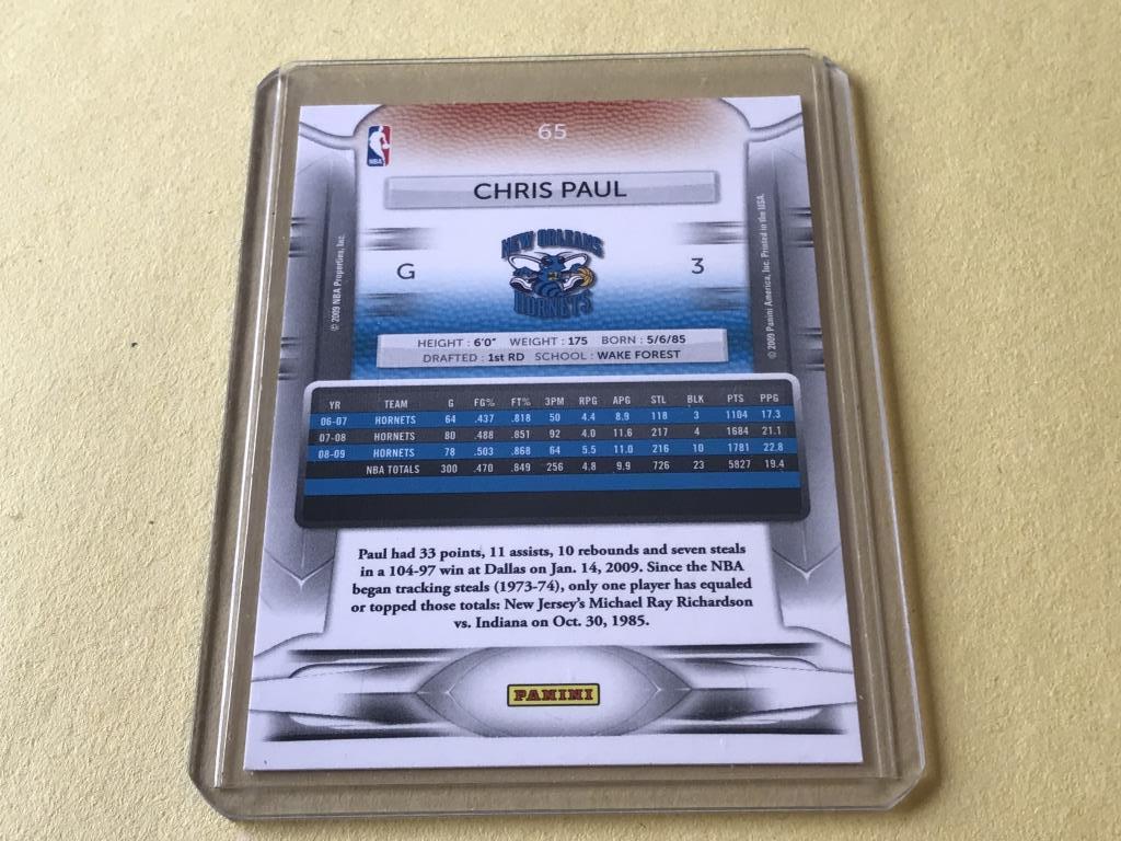 CHRIS PAUL 2009-10 Prestige Basketball Card