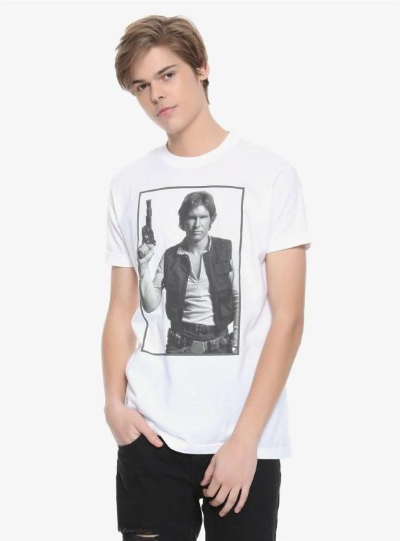 Star Wars Han Solo Retro Photo Image T-Shirt 2XL