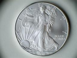 2010 1oz. Bullion American Silver Eagle Coin .999