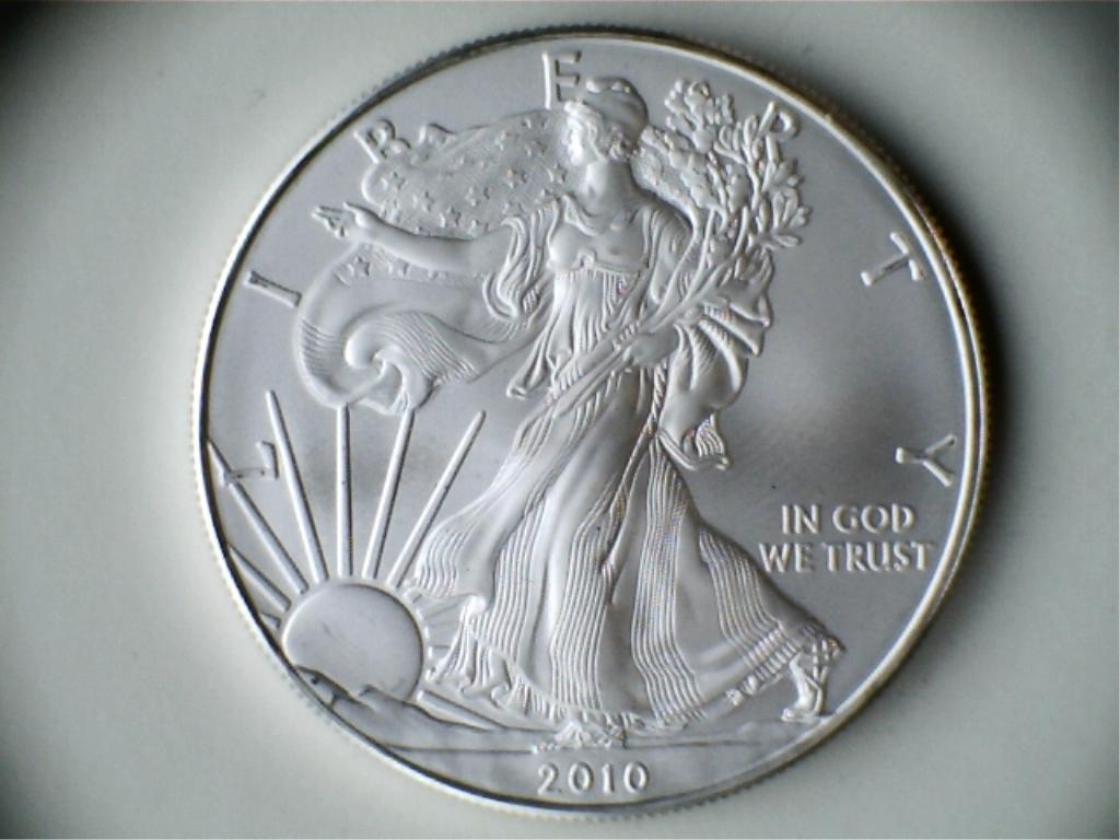 2010 1oz. Bullion American Silver Eagle Coin .999