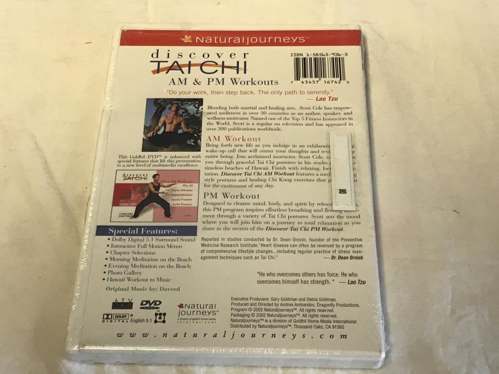 DISCOVER TAICHI AM & PM Workouts DVD-NEW SEALED