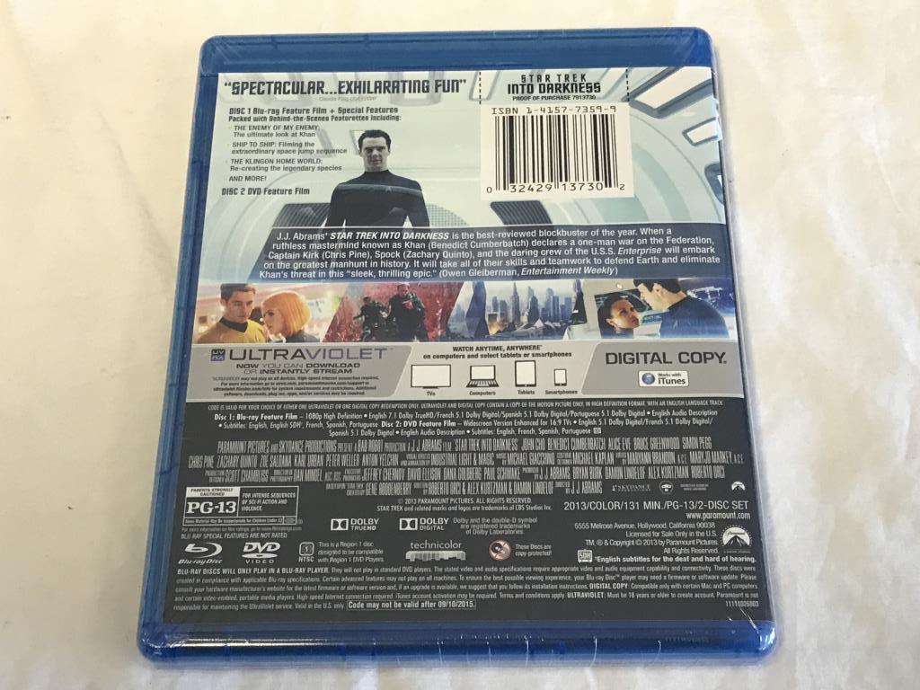 STAR TREK Into Darkness BLU-RAY Movie-NEW SEALED