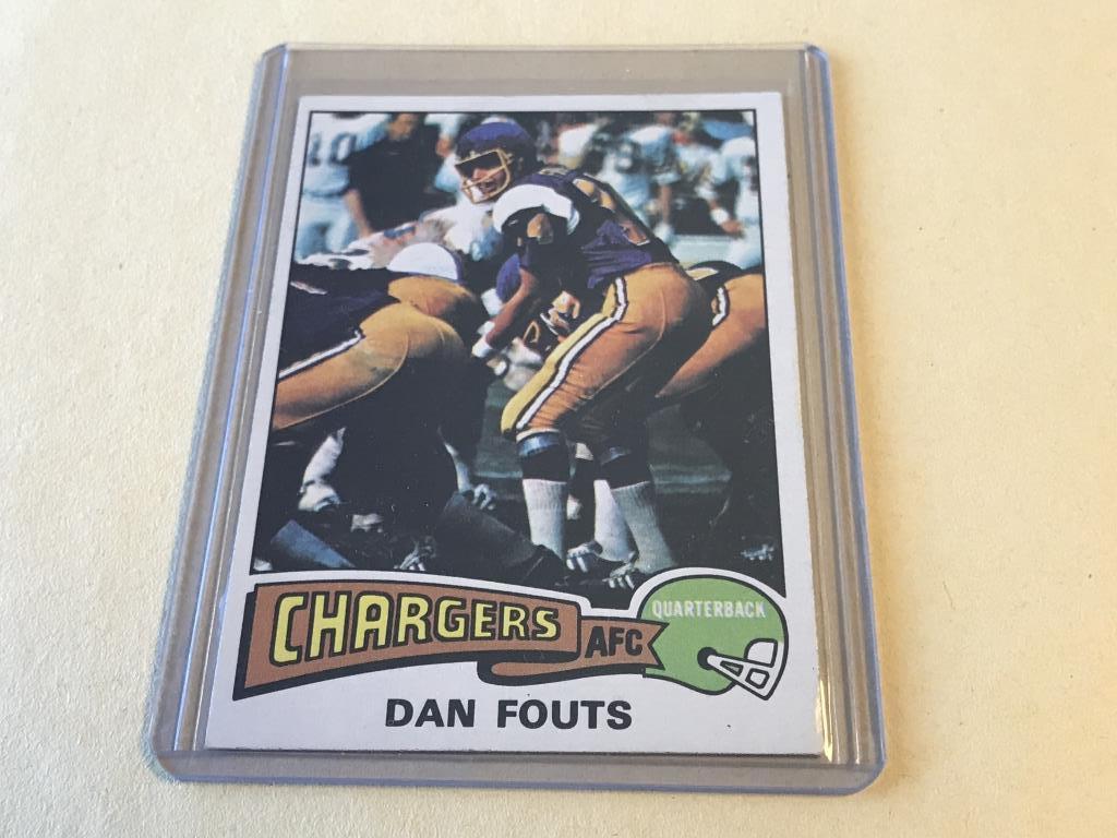 DAN FOUTS Chargers 1975 Topps Football ROOKIE Card