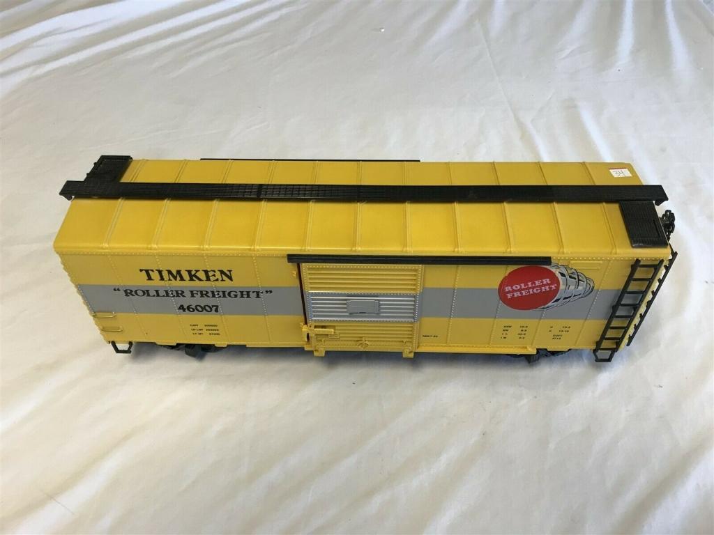 TIMKEN: Railway Express Agency  Box Car G Scale