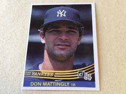 DON MATTINGLY Yankees 1984 Donruss ROOKIE Card HOF