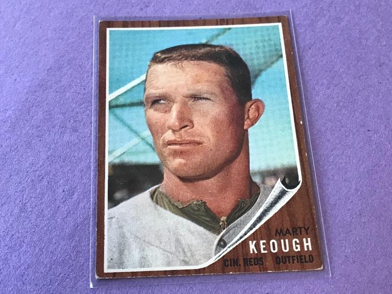 MARTY KEOUGH Reds 1962 Topps Baseball Card #258