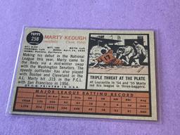 MARTY KEOUGH Reds 1962 Topps Baseball Card #258