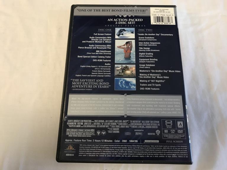 DIE ANOTHER DAY Pierce Brosnan James Bond DVD