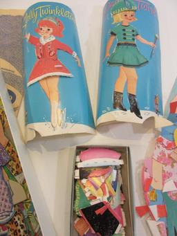 Vintage Paper Doll Sets Including Outfits