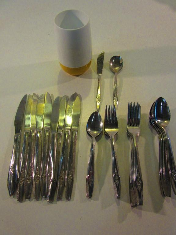 Large Set Of Vintage Flatware, Nasco Made in Japan