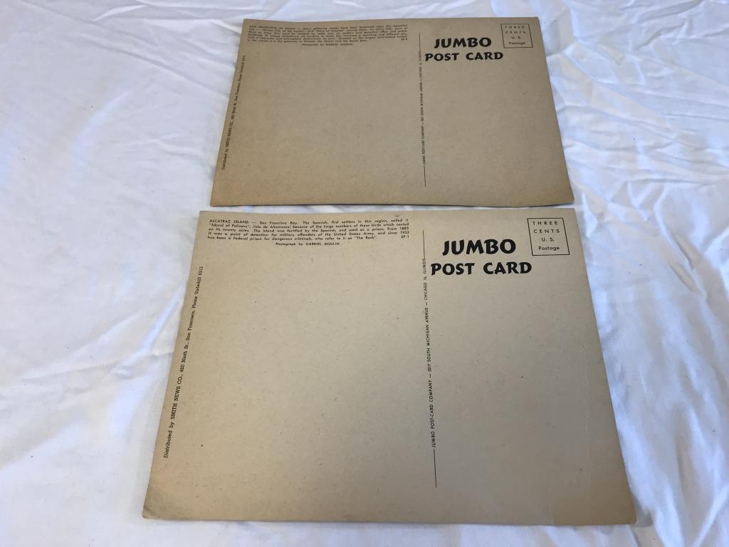 Lot of 8 Vintage California JUMBO POST CARDS