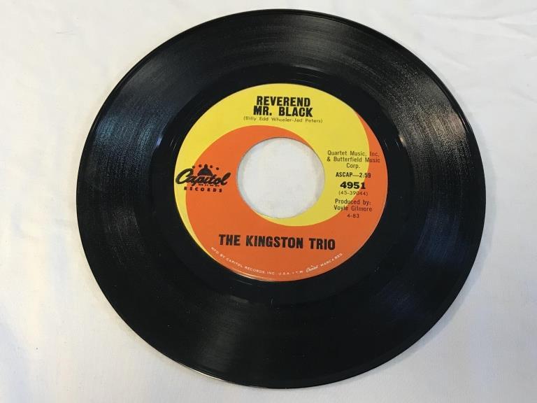 KINGSTON TRIO Reverend Mr. Black 45 RPM 1963