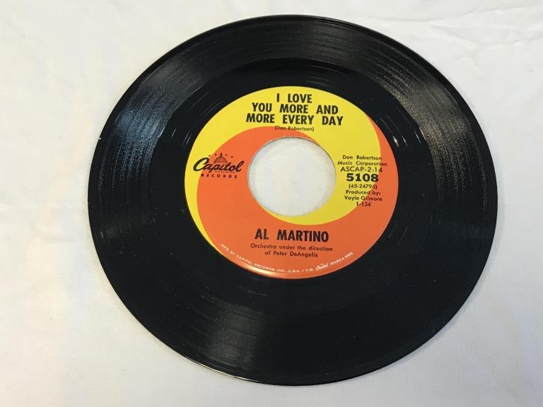 AL MARTINO I Love You More  Every Day 45 RPM 1964