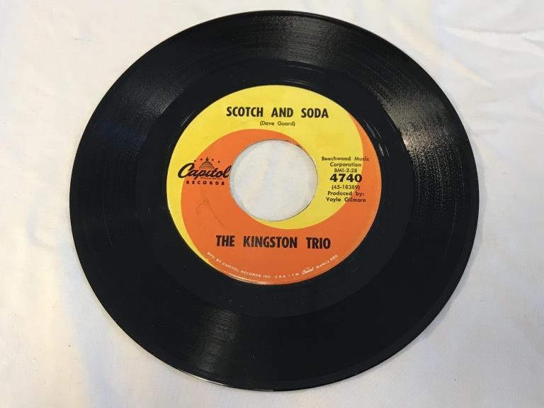 KINGSTON TRIO Scotch And Soda/Jane 45 RPM 1962