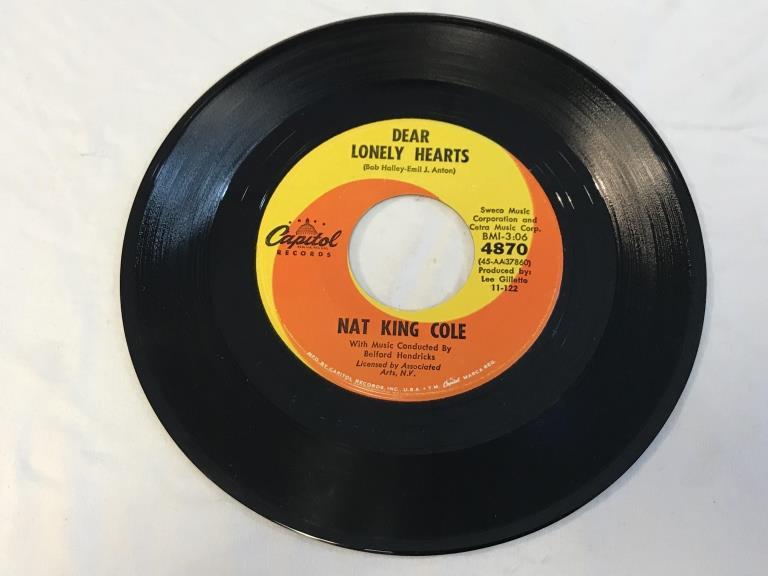 NAT KING COLE Dear Lonely Hearts45 RPM 1962