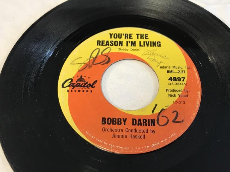 BOBBY DARIN You're The Reason I'm Living 45 RPM