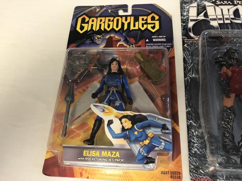 Lot of 3 Action Figures- Gargoyles, Witchblade