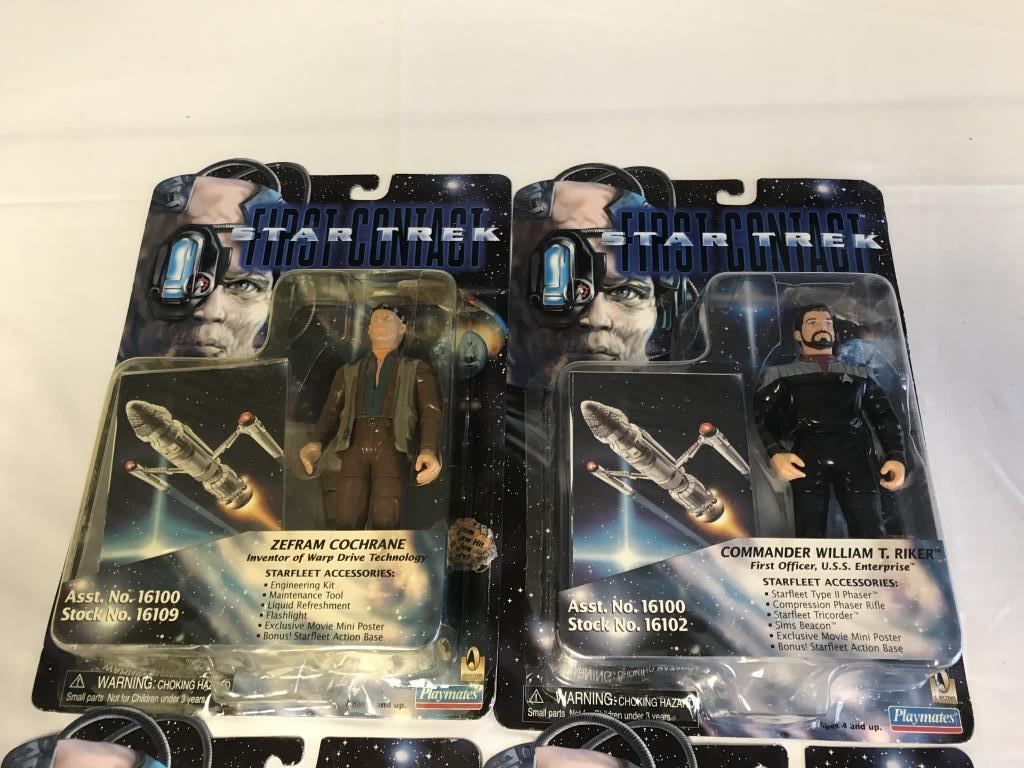 Lot of 4 STAR TREK First Contact Action Figures