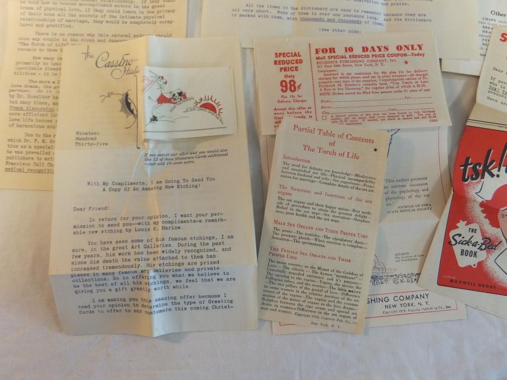 Large Lot of Vintage Mailers & Ads