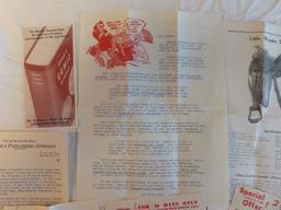Large Lot of Vintage Mailers & Ads