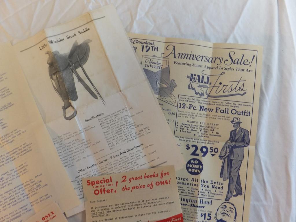 Large Lot of Vintage Mailers & Ads