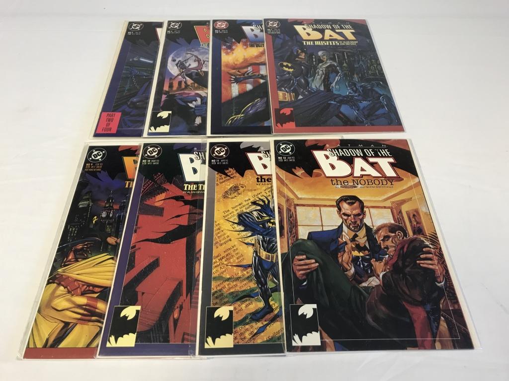 Lot of 8 SHADOW OF THE BAT DC Comic Books