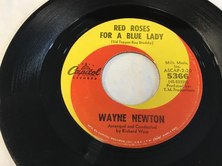 WAYNE NEWTON Red Roses For A Blue Lady 45 RPM