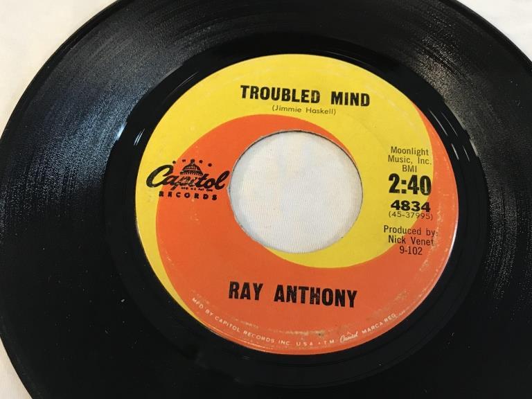 RAY ANTHONY I Almost Lost My Mind 45 RPM 1962