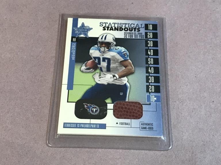 EDDIE GEORGE 2001 Donruss PIECE OF FOOTBALL Insert