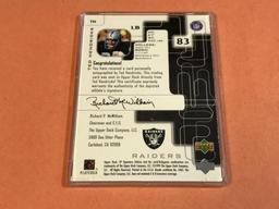 TED HENDRICKS Raiders 1999 UD SP Autograph Insert