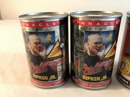 Lot of 5 Pinnale Trading cards in sealed Cans