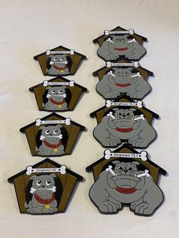 Lot of 8 VRC Virtual Running Club DOGTOWN Medals