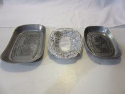 Lot of 3 Vintage Wilton Pewter Plates