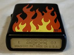 Zippo FLAMES Lighter NEW