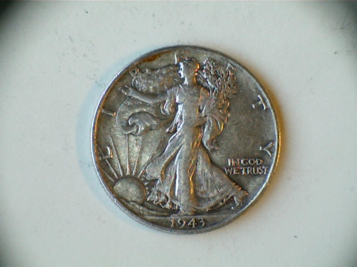 1943 .90 Silver Walking Liberty Half Dollar