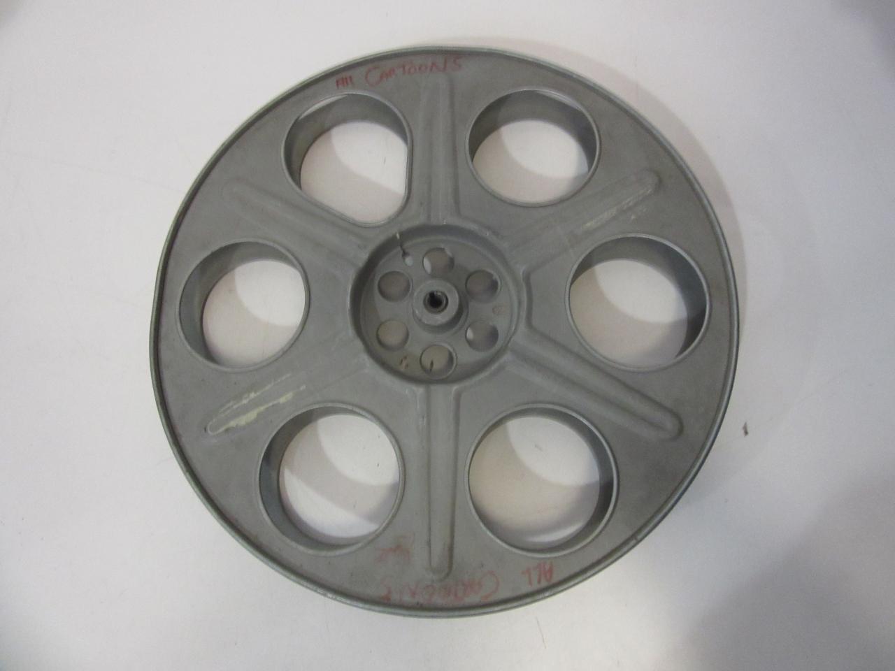 Vintage Film Reel "All Cartoons" 14.5" Across