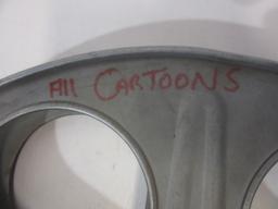 Vintage Film Reel "All Cartoons" 14.5" Across