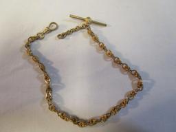 12" Gold Tone Pocket Watch Chain