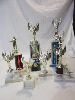 Lot of 9 Vintage Trophies