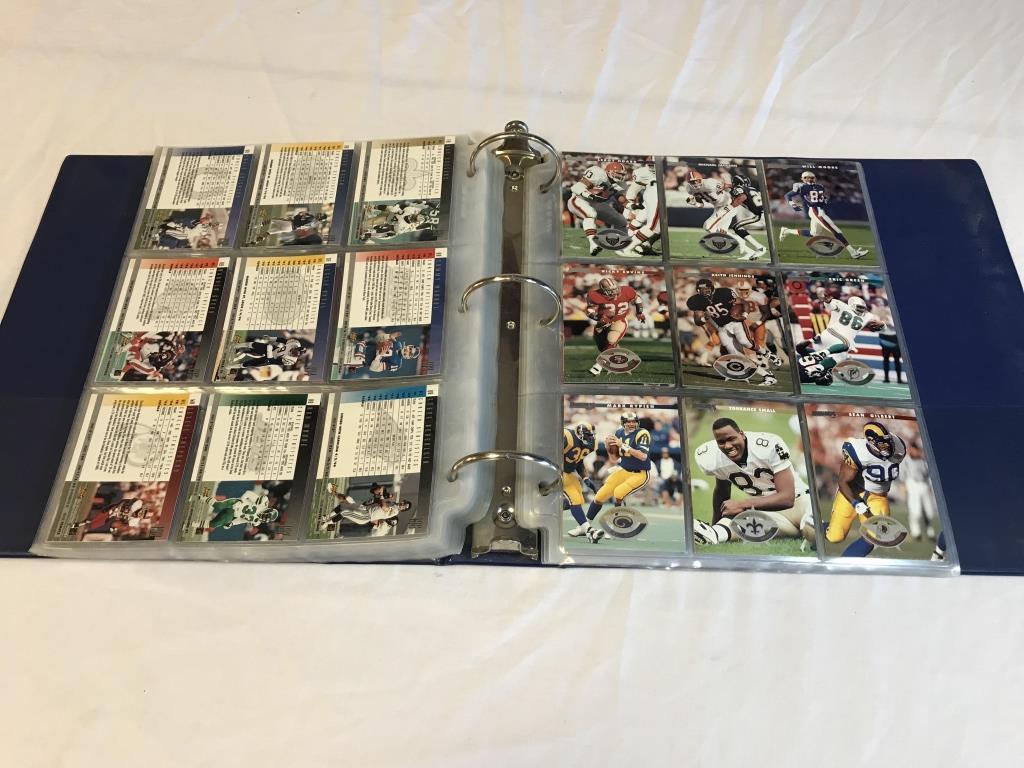 1996 Donruss Football Card Set in binder